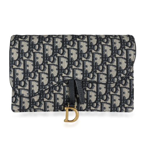 pouch blue dior oblique jacquard|More.